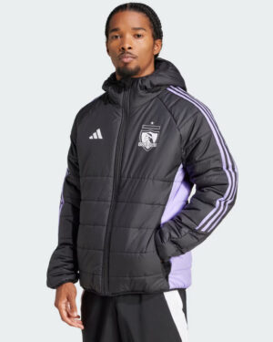 CHAQUETA-COLO-–-COLO-ADIDAS-HOMBRE-TALLA-M---L-- CHAQUETA COLO-COLO NEGRA CON LINEAS MORADAS ADIDAS HOMBRE TALLA L