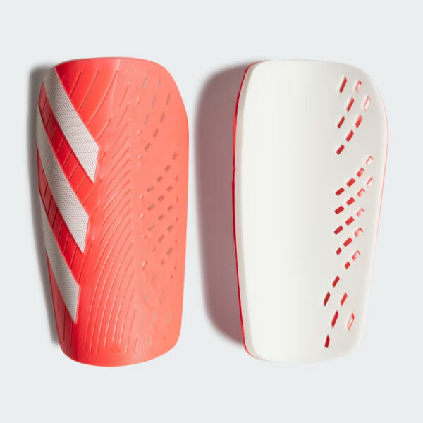 CANILLERAS ROJAS ADIDAS TALLA L