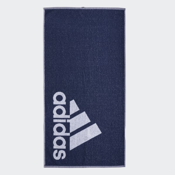 TOALLA AZUL ADIDAS DEPORTIVA UNISEX 50 cm x 100 cm