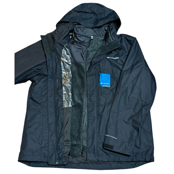 CHAQUETA AZUL HOMBRE COLUMBIA DESMONTABLE INCLUYE UN POLAR INTERIOR TALLA XXL