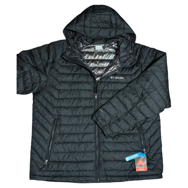 0228-CHAQUETA NEGRA PLUMAS COLUMBIA HOMBRE TALLA XXL CHAQUETA NEGRA PLUMAS COLUMBIA HOMBRE TALLA XXL
