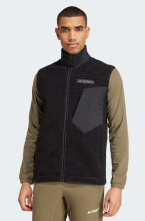 POLAR NEGRO ADIDAS PELUDITO TERREX SIN MANGAS HOMBRE TALLA S-M-L-XL