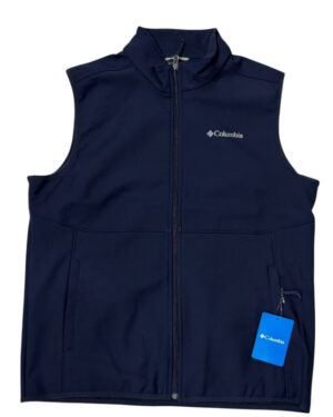 0239-SOFTSHELL AZUL COLUMBIA HOMBRE TALLA M SOFTSHELL COLUMBIA SIN MANGAS AZUL MARINO HOMBRE TALLA M