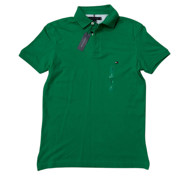 POLERA TOMMY HOMBRE CUELLO PIQUE TALLA S-M-L