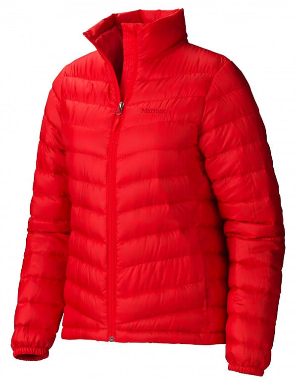 CHAQUETA ROJA MARMOT MUJER 700 PLUMAS TALLA XS