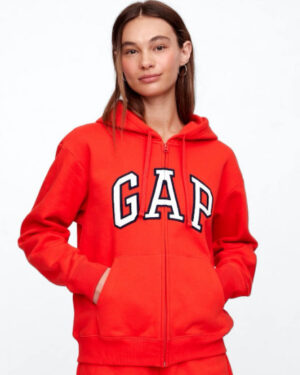 0643-POLERON GAP MUJER TALLA S-L POLERON ROJO GAP MUJER