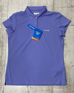 POLERA PIQUÉ MORADA COLUMBIA MUJER TALLA XS