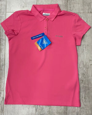POLERA PIQUÉ ROSADA COLUMBIA MUJER TALLA S