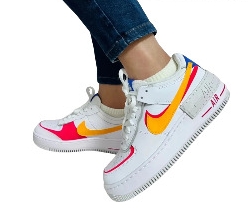 0935-2-ZAPATILLAS NIKE AIR FORCE I SHADOW MUJER TALLA 36.5 = 23.5 CM, 37 = 24 CM, 37.5 = 24.5 CM, 38 = 25 CM, 40 = 25.5 CM, 41 = 26.5 CM ZAPATILLAS NIKE AIR FORCE I SHADOW MUJER TALLA 36.5-37-37.5-38-40-41