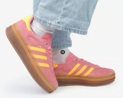 0949-2-ZAPATILLAS ADIDAS GAZELLE PLATAFORMA MUJER TALLA 39 = 25 CM ZAPATILLAS ADIDAS GAZELLE PLATAFORMA MUJER TALLA 39