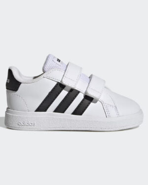 1018-ZAPATILLAS ADIDAS GRAND COURT NIÑO TALLA 19 = 10.5 CM, 25 = 14.5 CM, 25.5 = 15 CM ZAPATILLAS ADIDAS GRAND COURT NIÑO TALLA 19