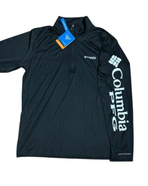 POLERON COLUMBIA RUNNING HOMBRE NEGRO TALLA M-L