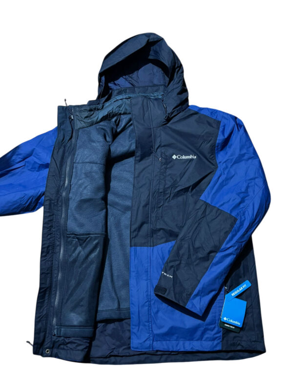 d2101-CHAQUETA COLUMBIA IMPERMEABLE DESMONTABLE INCLUYE POLAR HOMBRE AZUL TALLA L CHAQUETA COLUMBIA IMPERMEABLE DESMONTABLE INCLUYE POLAR HOMBRE AZUL TALLA L