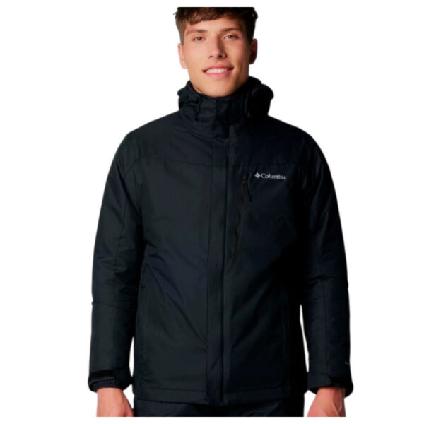 d2103-CHAQUETA COLUMBIA IMPERMEABLE DESMONTABLE INCLUYE POLAR HOMBRE NEGRO TALLA XS CHAQUETA COLUMBIA IMPERMEABLE DESMONTABLE INCLUYE POLAR HOMBRE NEGRO TALLA XXL
