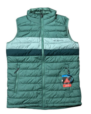 d2104-CHAQUETA COLUMBIA SIN MANGAS HOMBRE AZUL TALLA XS-S CHAQUETA COLUMBIA SIN MANGAS HOMBRE VERDE TALLA XS