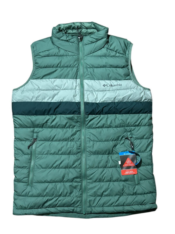 CHAQUETA COLUMBIA SIN MANGAS HOMBRE VERDE TALLA XS