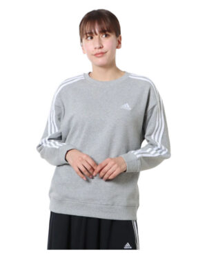 d2137-POLERON ADIDAS MUJER GRIS TALLA XS-S POLERON ADIDAS MUJER GRIS CUELLO REDONDO
