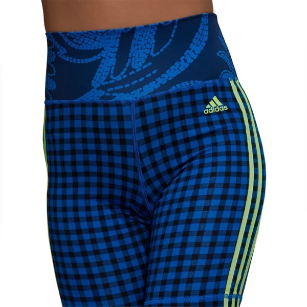 CALZAS BIKER ADIDAS AZULES MUJER TALLA XS-S-M CALZAS AZULES CON FRANJAS VERDES BIKER ADIDAS AZULES MUJER TALLA XS-S-M