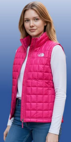 CHAQUETA FUCSIA SIN MANGAS THE NORTH FACE MUJER TALLA S-M-L CHAQUETA FUCSIA SIN MANGAS THE NORTH FACE MUJER