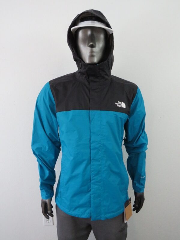 CHAQUETA THE NORTH FACE VENTURE 2 CELESTE CON NEGRO HOMBRE TALLA XL