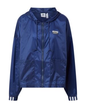 CORTAVIENTO ADIDAS ORIGINAL AZUL CON CAPUCHA MUJER TALLA S CORTAVIENTO ADIDAS ORIGINAL AZUL CON CAPUCHA MUJER TALLA S
