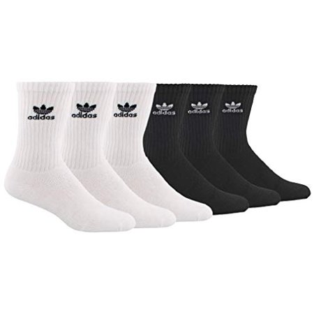 PACK 6 CALCETINES NEGROS Y BLANCOS ADIDAS ORIGINALS TALLA L PACK 6 CALCETINES NEGROS Y BLANCOS ADIDAS ORIGINALS
