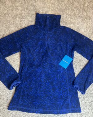 POLAR AZUL PRINT MEDIO CIERRE COLUMBIA MUJER TALLA S POLAR AZUL PRINT MEDIO CIERRE COLUMBIA MUJER TALLA S