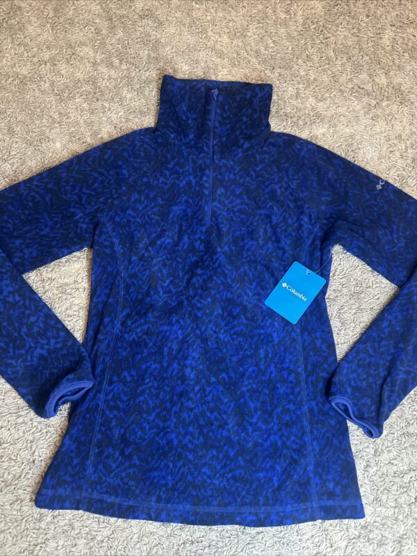 POLAR AZUL PRINT MEDIO CIERRE COLUMBIA MUJER TALLA S