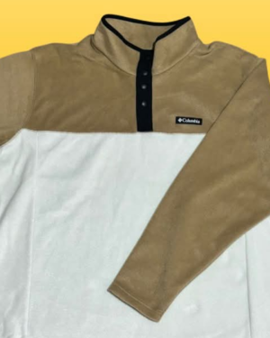 POLAR CAFE Y BEIGE COLUMBIA HOMBRE TALLA XL-XXL POLAR CAFE Y BEIGE COLUMBIA HOMBRE TALLA XL-XXL