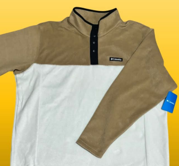 POLAR CAFE Y BEIGE COLUMBIA HOMBRE TALLA XL-XXL POLAR CAFE Y BEIGE COLUMBIA HOMBRE TALLA XL-XXL