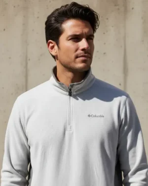 POLAR MEDIO CIERRE BLANCO COLUMBIA TALLA XXL POLAR MEDIO CIERRE BLANCO COLUMBIA TALLA XXL