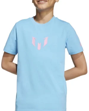 POLERA ADIDAS CELESTE MESSI ALGODON TALLA 9 A 10 AÑOS-1 POLERA ADIDAS CELESTE MESSI ALGODON