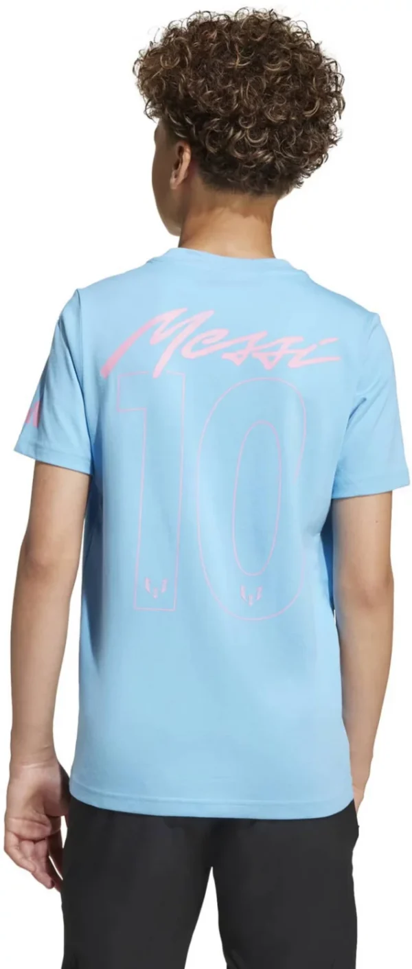 POLERA ADIDAS CELESTE MESSI ALGODON TALLA 9 A 10 AÑOS-2 POLERA ADIDAS CELESTE MESSI ALGODON