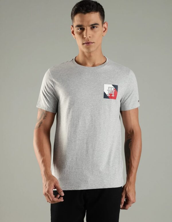 POLERA GRIS TOMMY HILFIGER HOMBRE TALLA L POLERA GRIS TOMMY HILFIGER HOMBRE TALLA L