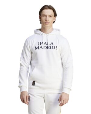 POLERON ADIDAS CANGURO BLANCO REAL MADRID TALLA L POLERON ADIDAS CANGURO BLANCO REAL MADRID TALLA L