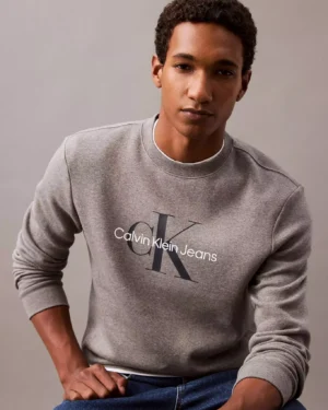 POLERON CALVIN KLEIN GRIS HOMBRE TALLA XXL
