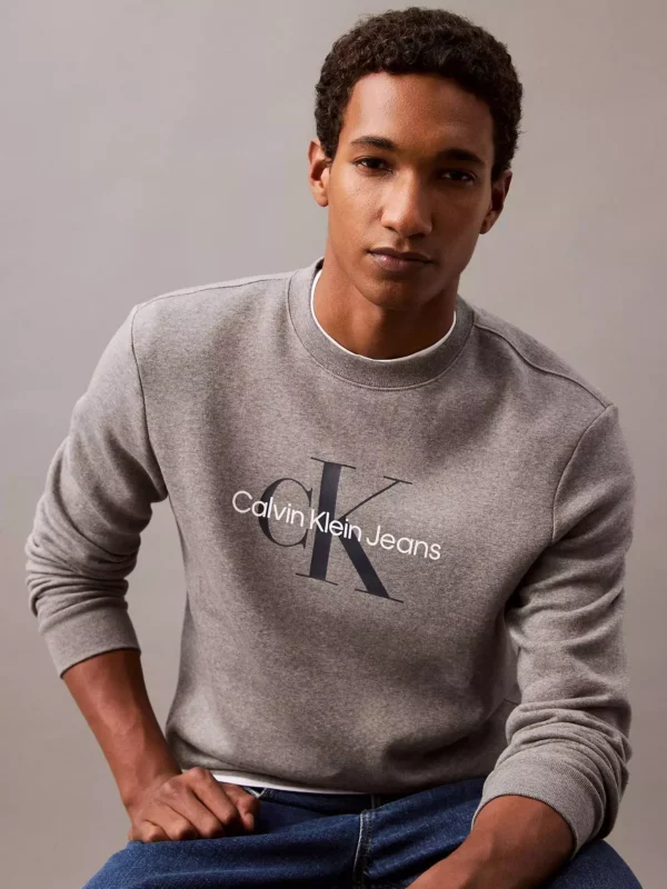 POLERON CALVIN KLEIN GRIS HOMBRE TALLA XXL