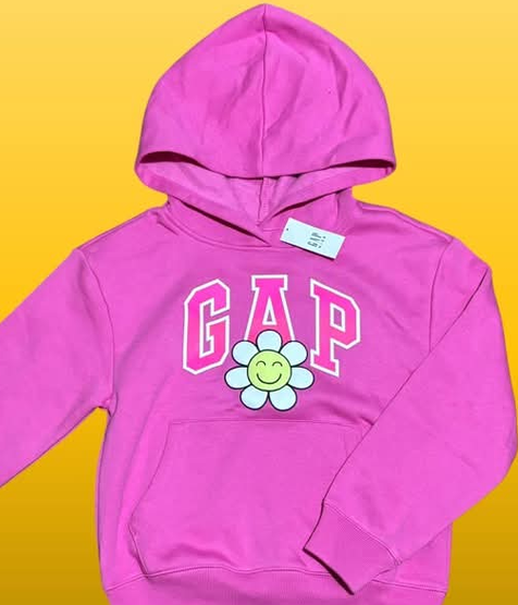 POLERON CANGURO ROSADO GAP NIÑA TALLA S-M-XL POLERON CANGURO ROSADO GAP NIÑA