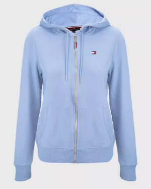 POLERON CELESTE CANGURO TOMMY HILFIGER MUJER TALLA L POLERON CELESTE CANGURO TOMMY HILFIGER MUJER TALLA L