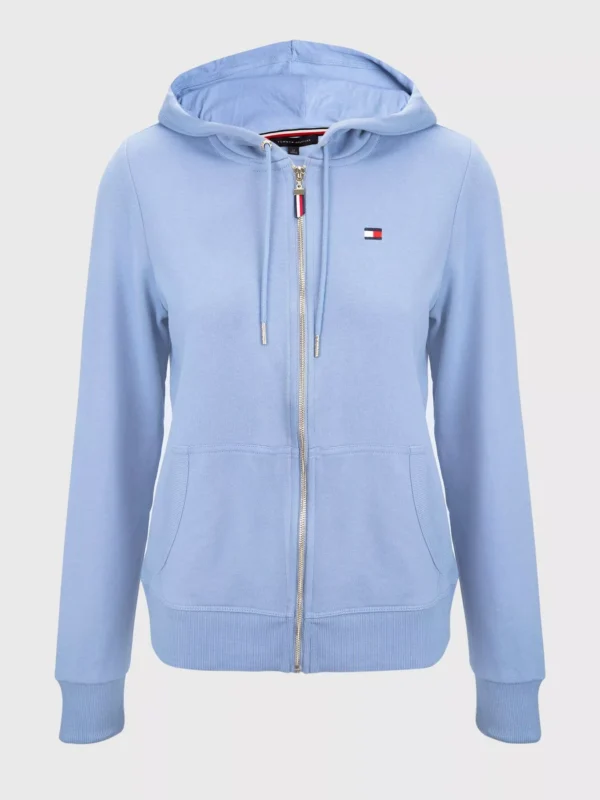 POLERON CELESTE CANGURO TOMMY HILFIGER MUJER TALLA L
