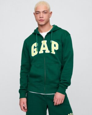 POLERON GAP CIERRE Y GORRO VERDE TALLA L-XL POLERON GAP CIERRE Y GORRO VERDE TALLA L-XL