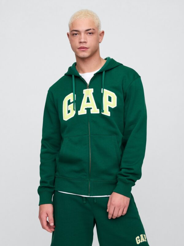 POLERON GAP CIERRE Y GORRO VERDE TALLA L-XL POLERON GAP CIERRE Y GORRO VERDE TALLA L-XL