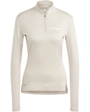 POLERON MEDIO CIERRE ADIDAS TERREX BEIGE MUJER TALLA M