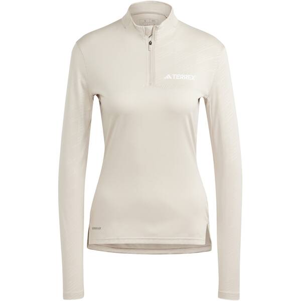 POLERON MEDIO CIERRE ADIDAS TERREX BEIGE MUJER TALLA M POLERON MEDIO CIERRE ADIDAS TERREX BEIGE MUJER TALLA M