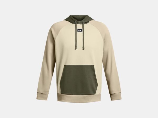 POLERON VERDE CON GORRO UNDER ARMOUR HOMBRE TALLA M