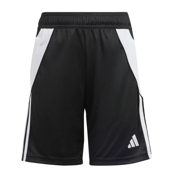SHORT ADIDAS NEGRO CON LIENAS BLANCAS NIÑOS TALLA 13 A 14 AÑOS-15 A 16 AÑOS SHORT ADIDAS NEGRO CON LIENAS BLANCAS NIÑOS