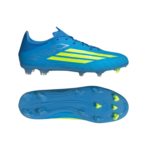 ADIDAS F50 CELESTE ZAPATOS DE FUTBOL ADIDAS F50 SEMIPRO CELESTE CON AMARILLO