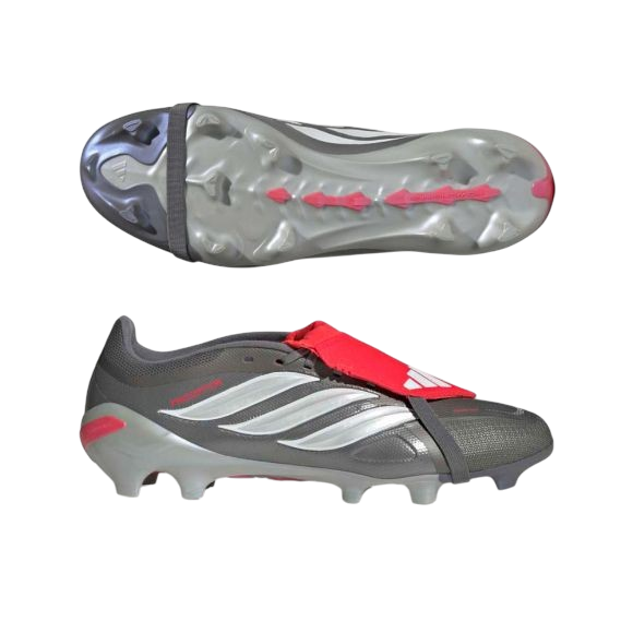 ADIDAS PREDATOR GRISES SEMIPRO ZAPATOS DE FUTBOL GRISES ADIDAS PREDATOR SEMIPRO CON LENGUA