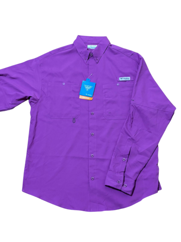 CAMISA MANGA LARGA COLUMBIA NARANJA HOMBRE CAMISA MANGA LARGA COLUMBIA MORADA HOMBRE