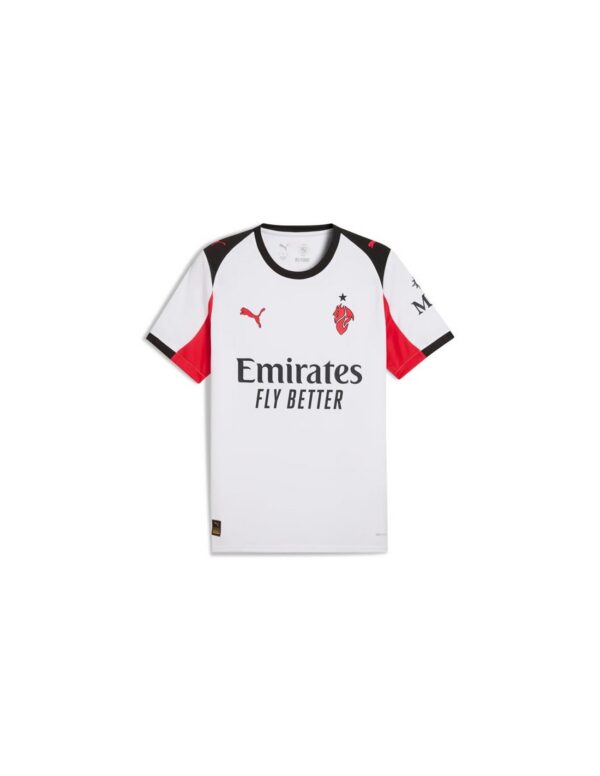CAMISETA DE FUTBOL BLANCA PUMA AC MILAN VISITANTE 2025-2026 CAMISETA DE FUTBOL BLANCA PUMA AC MILAN VISITANTE 2025-2026
